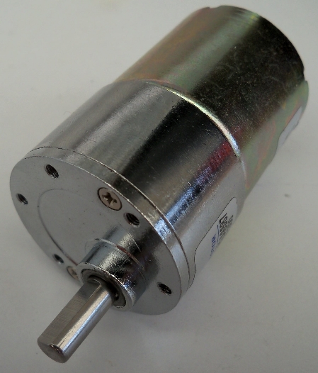 Picture of motor showing D shaped drive shaft
